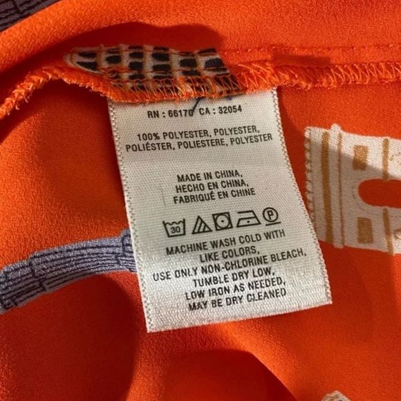 Maeve Orange Ruffle Top - Picture 4 of 6